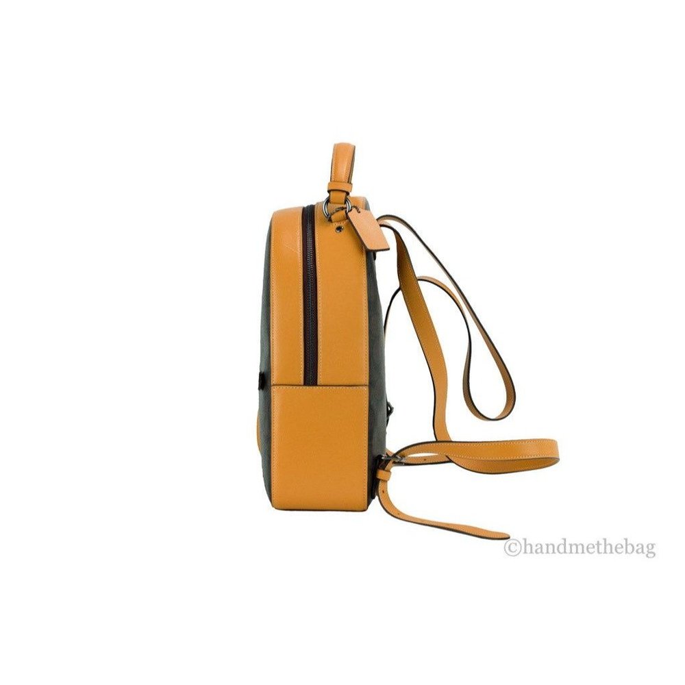 NEW Coach Jordyn Varsity Backpack Brown Buttercup Signature Coated Canvas CB871 - Picture 5 of 7